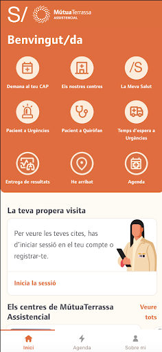 Android application MútuaTerrassa Assistencial screenshort