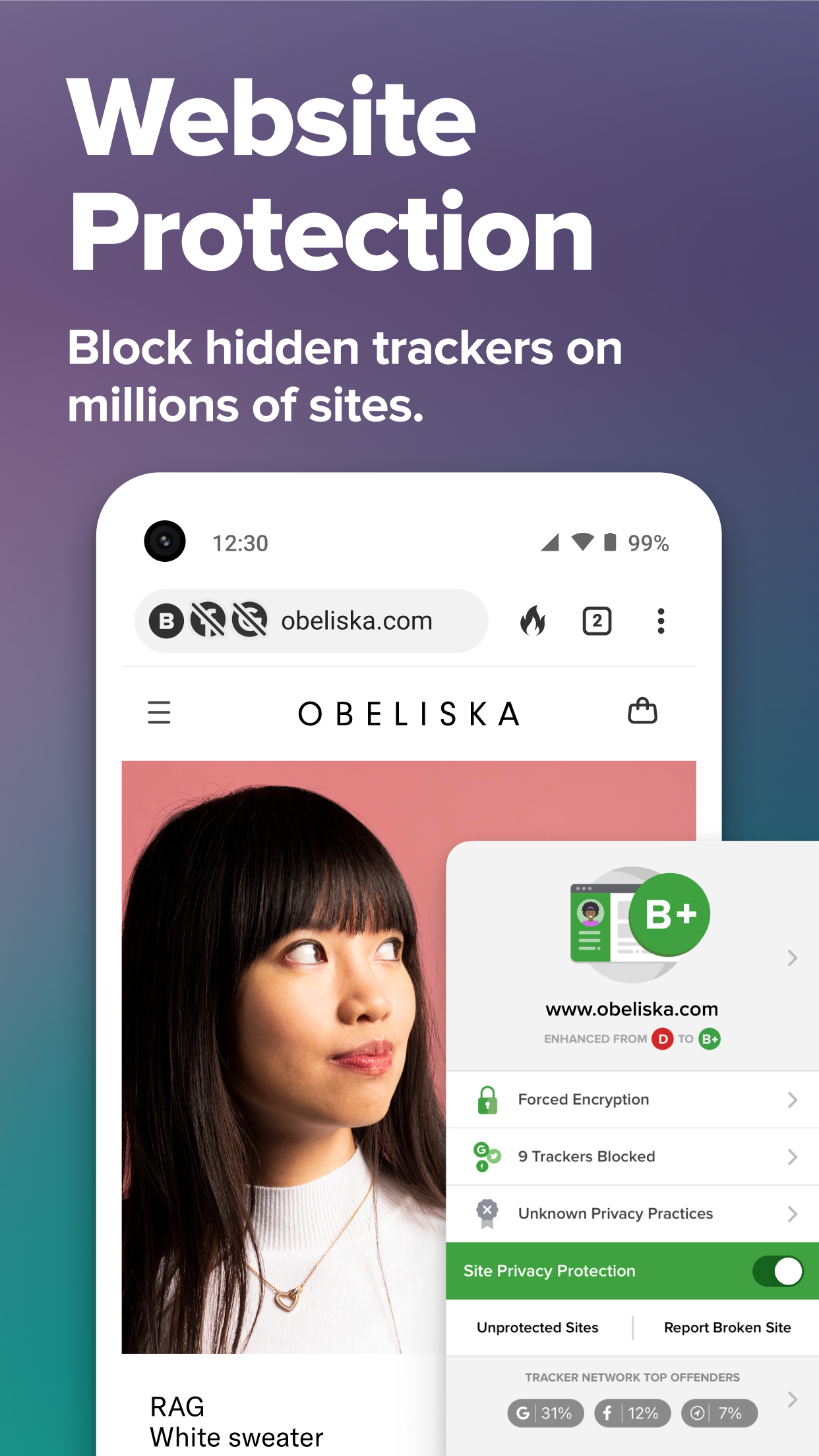 Android application DuckDuckGo Privacy Browser screenshort