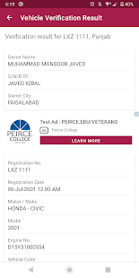 Vehicle Verification Pakistan  Screenshots 4