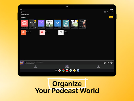 Screenshot of Spreaker Podcasts