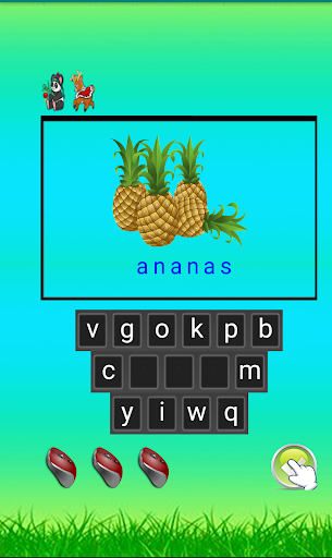 Android application jeu de mots français screenshort