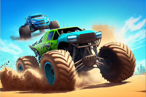 Monster Truck Stunt Game Car Screen 2