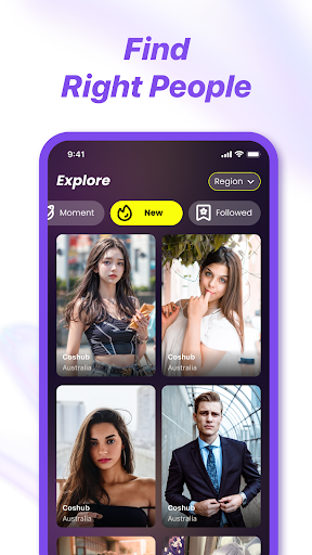 Coshub- live vid chat Screen 2