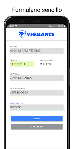 Control Vigilance Accesos Screen 3