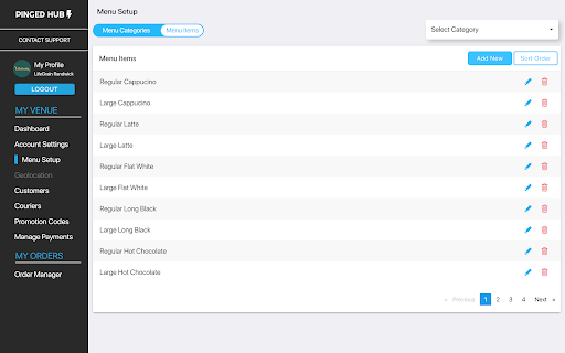 Pinged Hub Screen 3