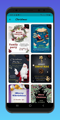 Invitation card maker  events