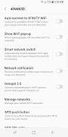screenshot of XFINITY WiFi Settings