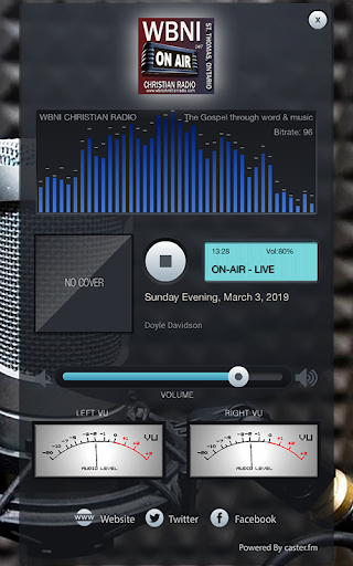 Android application WBNI CHRISTIAN RADIO screenshort