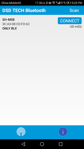 Android application DSD TECH Bluetooth screenshort
