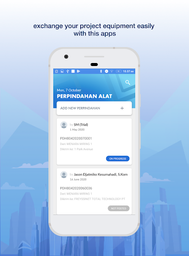 Android application TOTAL Surat Perpindahan Alat screenshort