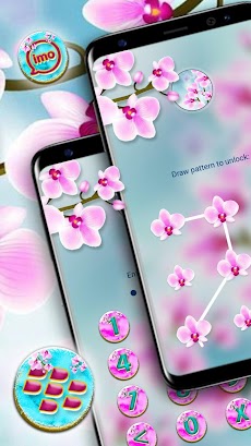 Pink Orchid Flower Themeのおすすめ画像5
