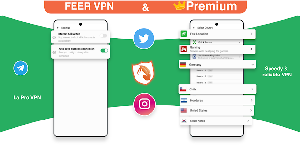 La Pro VPN - Advanced VPN with many featuers