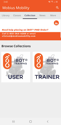 Android application iBOT by Mobius Mobility screenshort