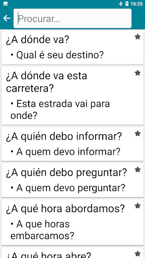 Espanhol - Português Captura de Tela do Aplicativo Android 4