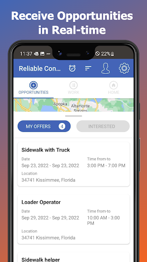 Android application Reliable Connect screenshort