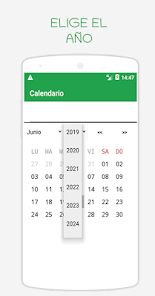 Captura de Pantalla 3 Calendario - Meses y semanas d android