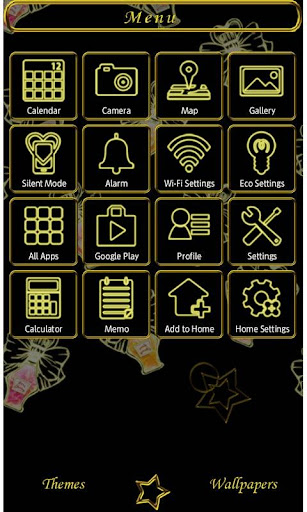 Gold Perfume Theme +HOME Screen 3
