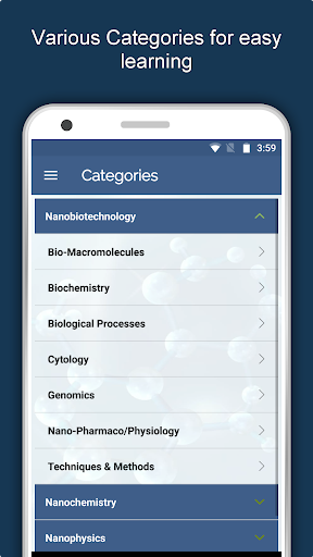 Nanotechnology Dictionary App Screen 2