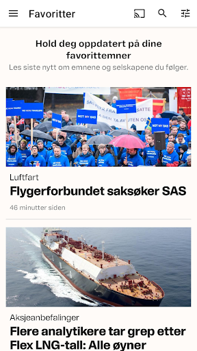 E24 - nyheter om økonomi Screen 3