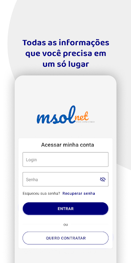 Android application SAC Msolnet screenshort
