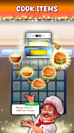 Game screenshot Burger Merge Kitchen Stories apk download