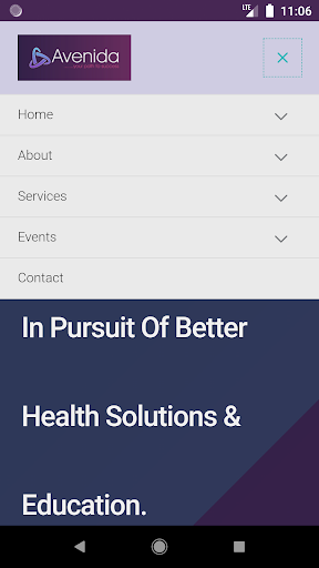 Android application Avenida screenshort