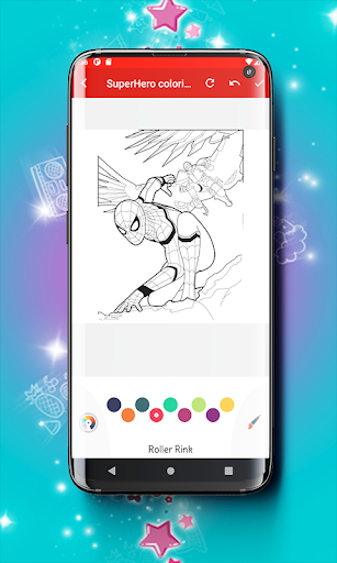 Super Hero Coloring book Game