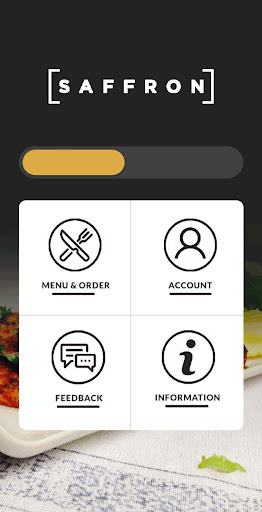 Android application The Saffron Restaurant screenshort