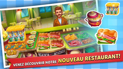Food Court Fever: Hamburger 3 APK MOD – ressources Illimitées (Astuce) screenshots hack proof 2