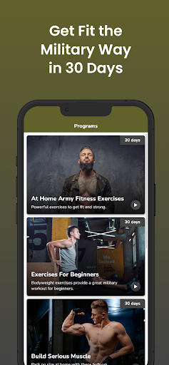 Screenshot of Military Style Fitness Workout