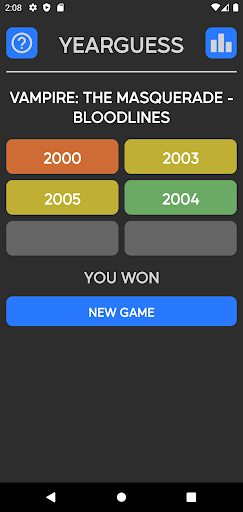 YearGuess: Videogames - Trivia Screen 2