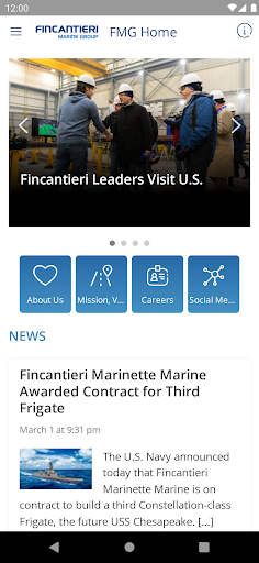 Android application FMG @ The Helm screenshort