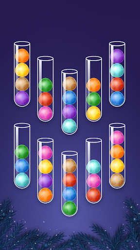 Android application Color Ball Sort Wooden Puzzle screenshort