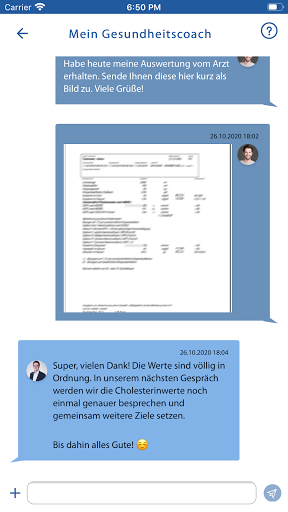 Mein Patientenprogramm Screen 2
