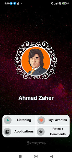 Android application بهترين آهنگ هاى احمد ظاهر screenshort