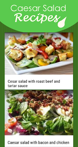 Android application Caesar Salad Recipes screenshort