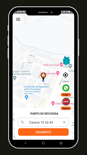 Android application Wecarry Conductor screenshort