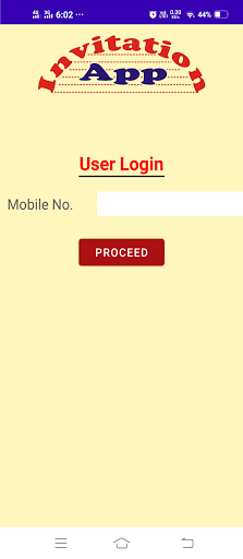 Invitation App Screen 2