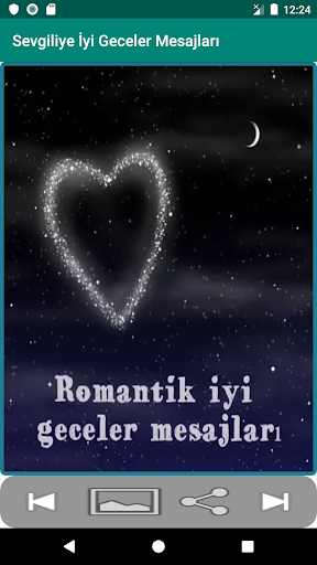 Android application Sevgiliye İyi Geceler screenshort