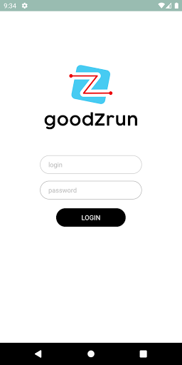 Android application GoodZrun Courier screenshort