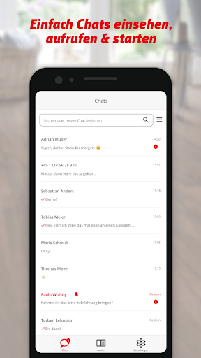HolzLand Messenger Screen 2