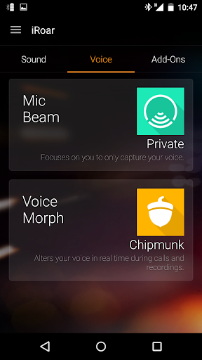 iRoar Dashboard Screen 3