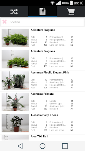 Android application Scandiflora screenshort