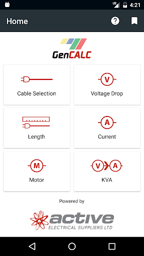 Android application GenCALC screenshort