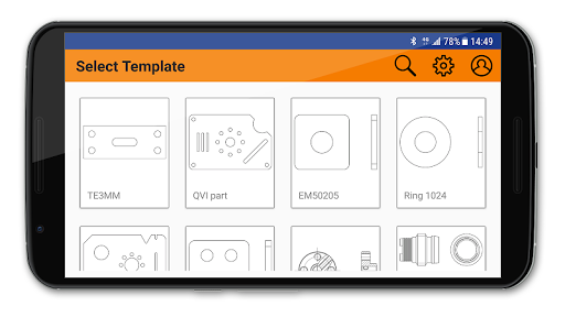 Android application mCaliper screenshort