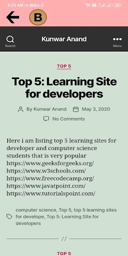 Kunwar Blog Screenshot 3 - AppWisp.com