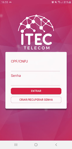 Android application Itec Telecom Cliente screenshort