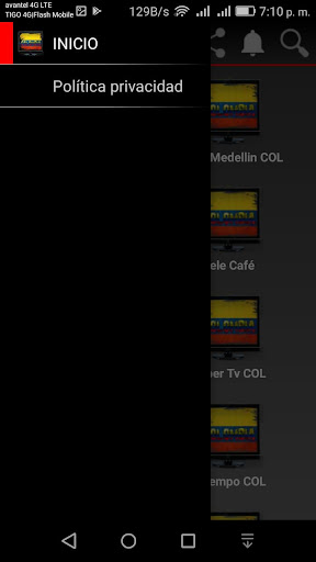 Television Colombia Radio Screen 2
