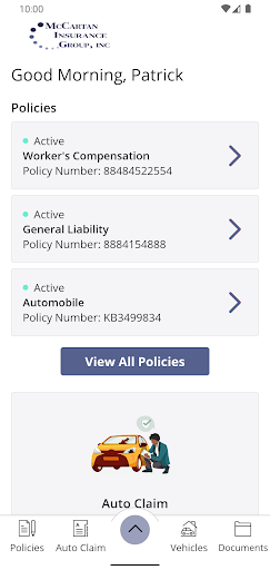 McCartan Insurance Group, Inc. Screen 2