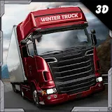 Winter Road Truck 3D icon